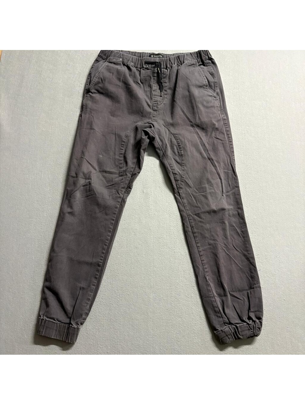 Zanerobe Sureshot Jogger Pants Mens 32 Gray Cotton Blend Elastic Waist